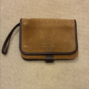 Loewe Anagram Suede Pochette/Wristlet👝